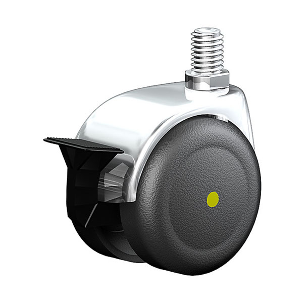 Swivel Castor With Wheel Brake Furniture Castors Series 540 GW, Wheel PEL